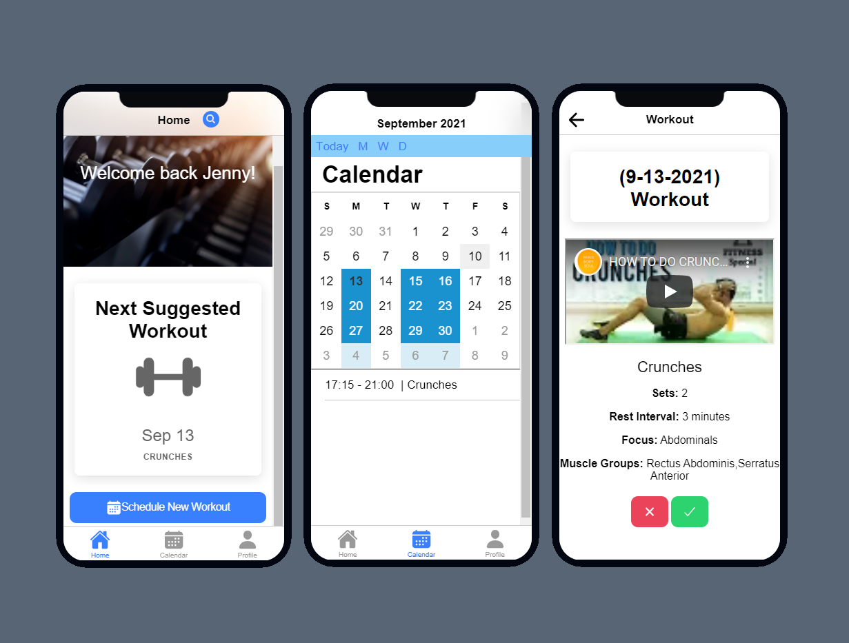 fitness webapp